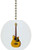 Carolina Hardware and Decor 1221F Brown Guitar Solid Ceramic Fan Pull
