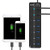 5GB/S Current Protection Standard USB 3.0 Black 7 Interface Hub for PC