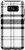 Galaxy S8 Plus Buffalo Black White Plaid Flannel Gingham Cloth Look Gift Case