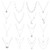 Dremcoue Choker Necklace for Women Dainty Long Sliver Necklace Pendant Layered Choker Necklace for W omen Handmade Chain Necklace 16Pcs 