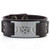 My Shape Vintage Triple Moon Goddess Wicca Pentagram Magic Amulet Leather Man Bracelet -Antique SilverBrown-