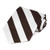 TieMart Striped Tie -Brown and White-