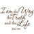 VWAQ I Am The Way The Truth and The Life John 146 Bible Wall Art Decal Quotes Christian Home Decor -Brown- VWAQ I Am The Way The Truth and The Life John 146 Bible Wall Art Decal Quotes Christian Home Decor -Brown-