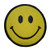 TrendyLuz Happy Face Yellow Smiley Face Embroidered Hook  and  Loop Patch