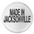 Made In Jacksonville - 3 inch Circle Sew/Iron On Patch Florida Born Raised Pride
