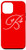 iPhone 12 mini Initial B Flower Bright Red Phone Case Red Floral Letter B Case