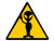 American Vinyl Triangle Alien Caution Sign Sticker -sci fi Decal UFO Believe Space-
