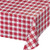Red Gingham Plastic Tablecloths 3 ct