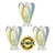 Guardian Angels Figurines Set of 3, Pocket Size, Made of Opalite Representing Peace and Harmony, 3 for 2 Value Pack