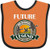 Inktastic Future Duck Hunting Legend Baby Bib Orange and Black