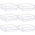 Kootek Desk Drawer Organizer Modular Plastic Bins Drawer Dividers Makeup Organizers Trays Customize Layout Storage Box for Bedroom Dresser Bathroom Kitchen Office 6 Pack