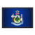 Maine State Flag - Color Morale Patch - Hook and Loop Attach for Hats Jeans Vest Coat - 2x3 in - by Pull Patch
