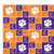 Clemson Tigers Cotton FABRIC-100 percent Cotton Clemson Tigers Fabric Sold by The Yard-Clemson Tigers Cotton 20 SYKEL