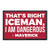 Thats Right Iceman I am Dangerous - Maverick Morale Patch - Hook and Loop Attach for Hats Jeans Vest Coat - 2x3 in - by Pull Patch