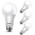 100W Equivalent A19 LED Light Bulb Daylight 5000K E26 Base Non-Dimmable 1600 Lumens UL Listed 4-Pack