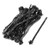 Uxcell Nylon Toothed Auto Push Mount Cable Tie, 195mm Long, 40 Pcs, Black