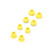 8PCS Replacement Ear Tips Earbuds Eartips Eargels Earpads Silicone Buds Compatible with Beats by dr dre Powerbeats Pro Wireless Earphones -Yellow-