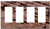 Switch Plate 4 Gang Rocker/GFCI - Abstract Background Bark Design Dry Log Pattern