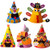 Iceyyyy 10 Pieces Thanksgiving Turkey Craft Hat Thanksgiving Turkey Craft Celebration Party Hat Kit for Thanksgiving DIY Party Game Decoration