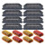 JUST N1 8PCS Cake Mold Perforated Cutter Round-Shape Mousse Circle Ring Tart Decorating -black-rectangle-