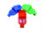 Partrade Curry Comb Plastic W/Shut Off Valve Blue