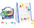 EduKid Toys Tabletop MAGNETIC EASEL & WHITEBOARD (2 Sided) & 72 Magnetic LETTERS