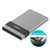 ineo USB 3.1 Gen 2 Type C (10Gbps) Aluminum External Hard Drive Enclosure for 2.5 inch 9.5mm & 7mm SATA HDD SSD [C2561c]