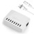 KSING 40W 8 Port USB Charger Station USB hub Port Desktop Multi Port USB Charger Hub with Smart Detect?Multi-Port Travel Charger for Smartphone iPad and Other Multiple Devices?White?