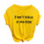 Meikosks Womens O-Neck Short Sleeve T-Shirt Letter Print Blouses Casual Loose Basic Tops Yellow