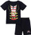 COSLAND Infant Baby Boys Halloween Pirate Shorts Sets Black 6-9 Months