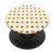 Repeating Orange Black Triangle Pattern Halloween Themed PopSockets Grip and Stand for Phones and Tablets