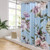 AooHome Fabric Elegant Peony Shower Curtain Floral Printed Bathroom Curtain with Hooks Heavy Weight Weighted Hem Waterproof 70x78 Inch Blue