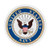 VetFriends.Com United States Navy Eagle Seal Circle Decal/Bumper Sticker