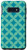 Galaxy S10e Star Circle Pattern Blue Green Pastel Turquoise Case
