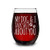 Shop4Ever My Dog  and  I Talk Shit About You Engraved Stemless Wine Glass Funny Gift For Dog Mom Dog Lover