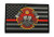 Subdued Thin Red Line Firefighter Helmet American Flag PVC Patch