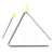 ocijf179 Triangle Musical Toy Children Triangle Steel Beating Percussion Musical Instrument Kids Education Toy - 8 inch