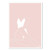 Cross Legged Woman Line Art Peach Print Unframed