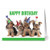 Happy Birthday Cards  24 Pack  Happy Birthday Green Canine Gang  Unique Design YELLOW ENVELOPES INCLUDED  Greeting Cards  Glossy Cover Blank Inside  By Note Card Cafe