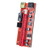 AAAwave PCIE Riser VER 009S 1x to 16x Graphic Extension for GPU Mining USB Riser Powered Adapter Card 60cm USB 3.0 Cable 4 Solid Capacitors 2X 6PIN and Molex 3 Power Options -Orange- Pack of 1