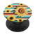 Mexican Serape Turquoise Sunflower Pattern Yellow Flower PopSockets PopGrip Swappable Grip for Phones  and  Tablets