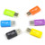 yxsian69g Card Reader Portable USB 2.0 TF T-Flash Memory Card Reader Adapter for PC Laptop Computer Random Color