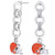 NFL Cleveland Browns Circle Links Post Earrings