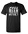 Beer Thinks Graphic Novelty Sarcastic Funny T Shirt L Black