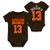 Outerstuff NFL Newborn Infants Team Color Name and Number Bodysuit Creeper -24 Months Odell Beckham Jr Cleveland Browns Home Brown-