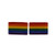 Small Rainbow Flag Stud Earrings Metal Free Plastic Post
