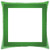 LESGAULEST Throw Pillow Cover -16x16 inch- - Frame Border Green Decoration Border Frame Style