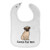 Toddler  and  Baby Bibs Burp Cloths Pug Dog Lover Pet Cotton Items for Girl Boy Gifts Ab White Custom Text Here