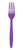 Creative Converting Amethyst Solid Purple Plastic Forks-24pc