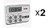 CDN TM8 Digital Timer and Clock Memory Feature - Set of 2
